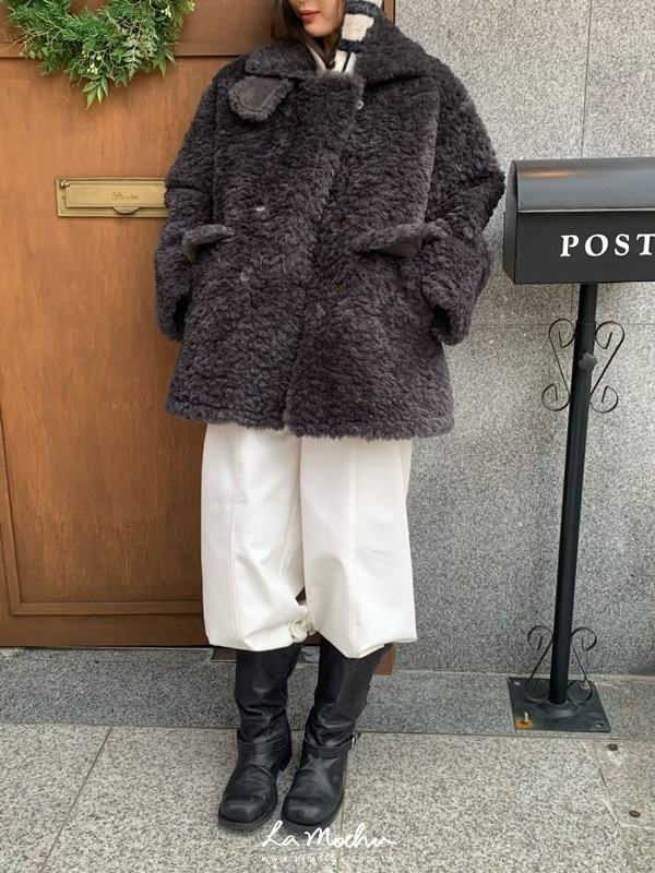 雙排釦翻領外套